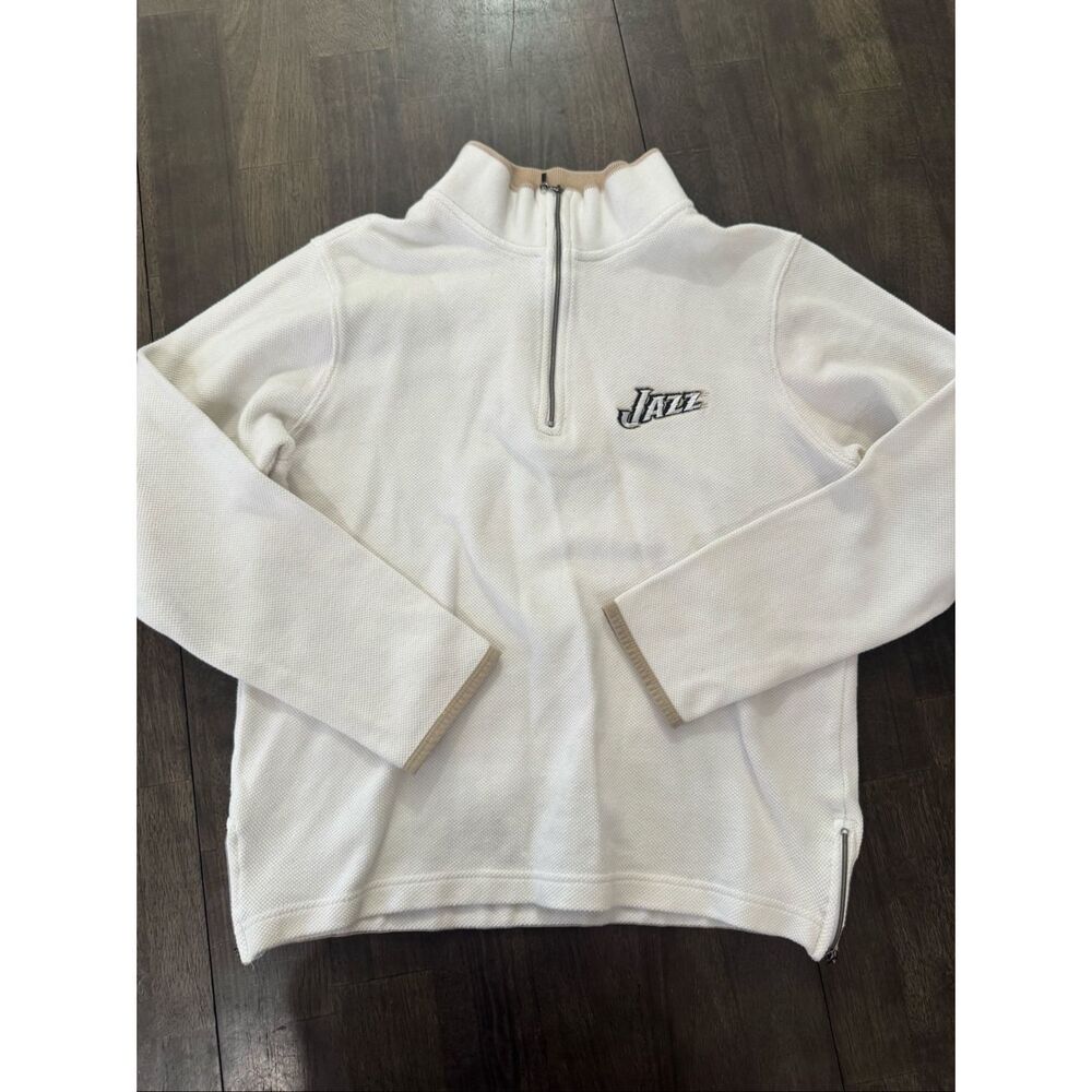 Utah Jazz Vintage White Pullover